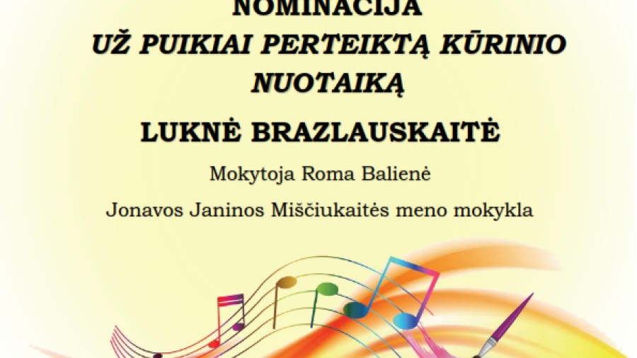Laisvė – tai kūrybos pradas